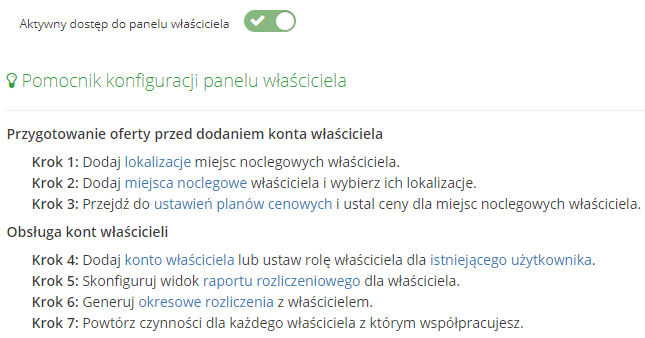 dostęp do panelu