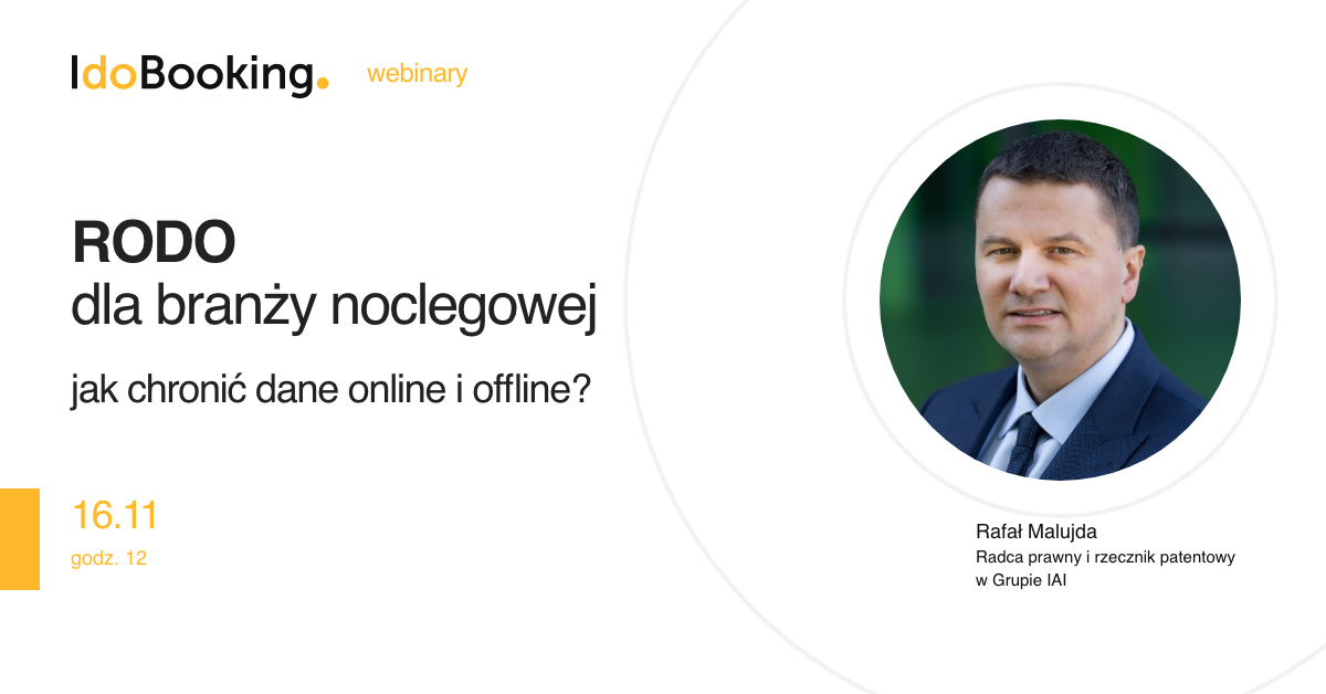 RODO dla branży noclegowej ? jak chronić dane online i offline?
