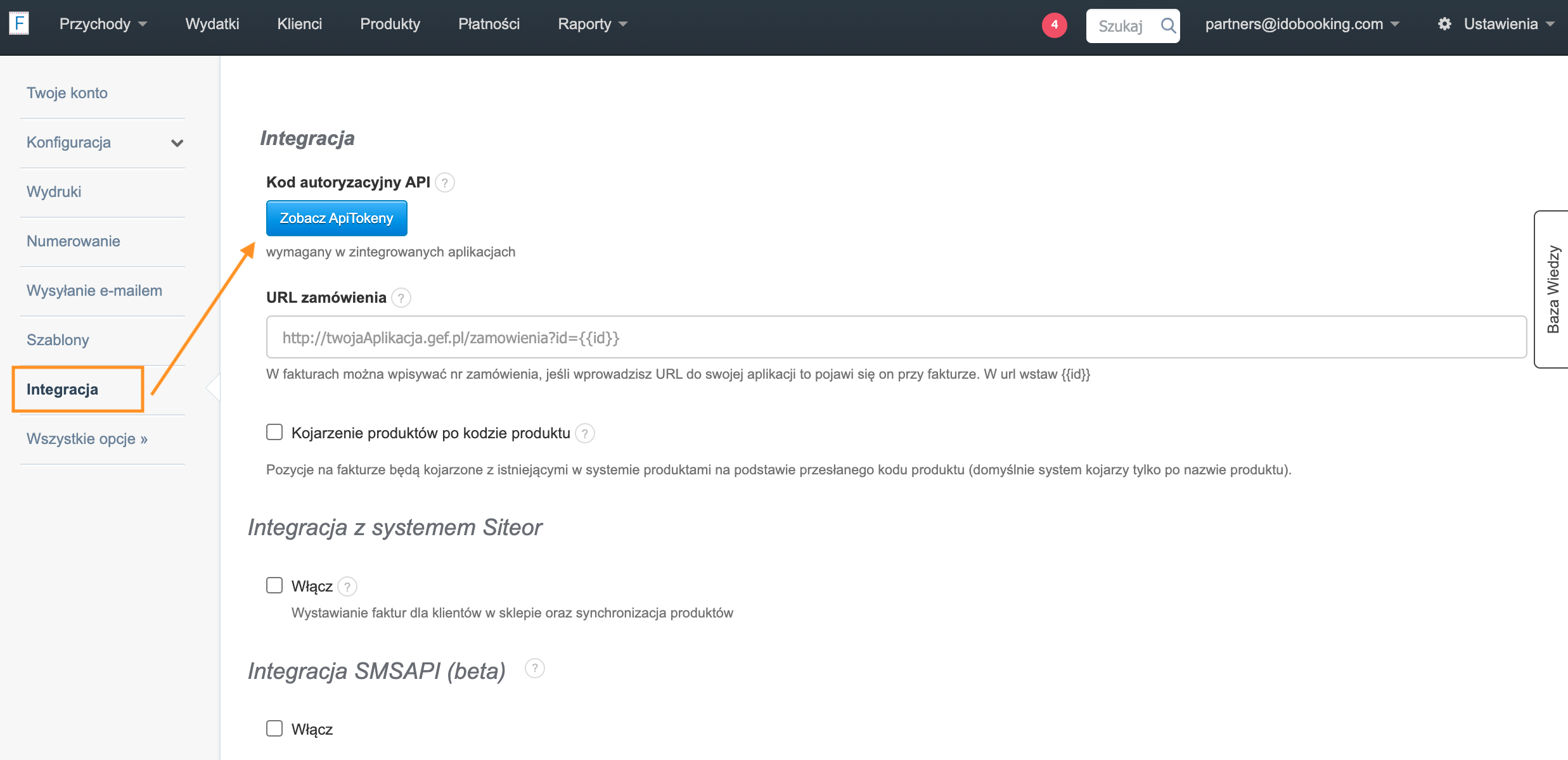 Integracja z Fakturownia.pl